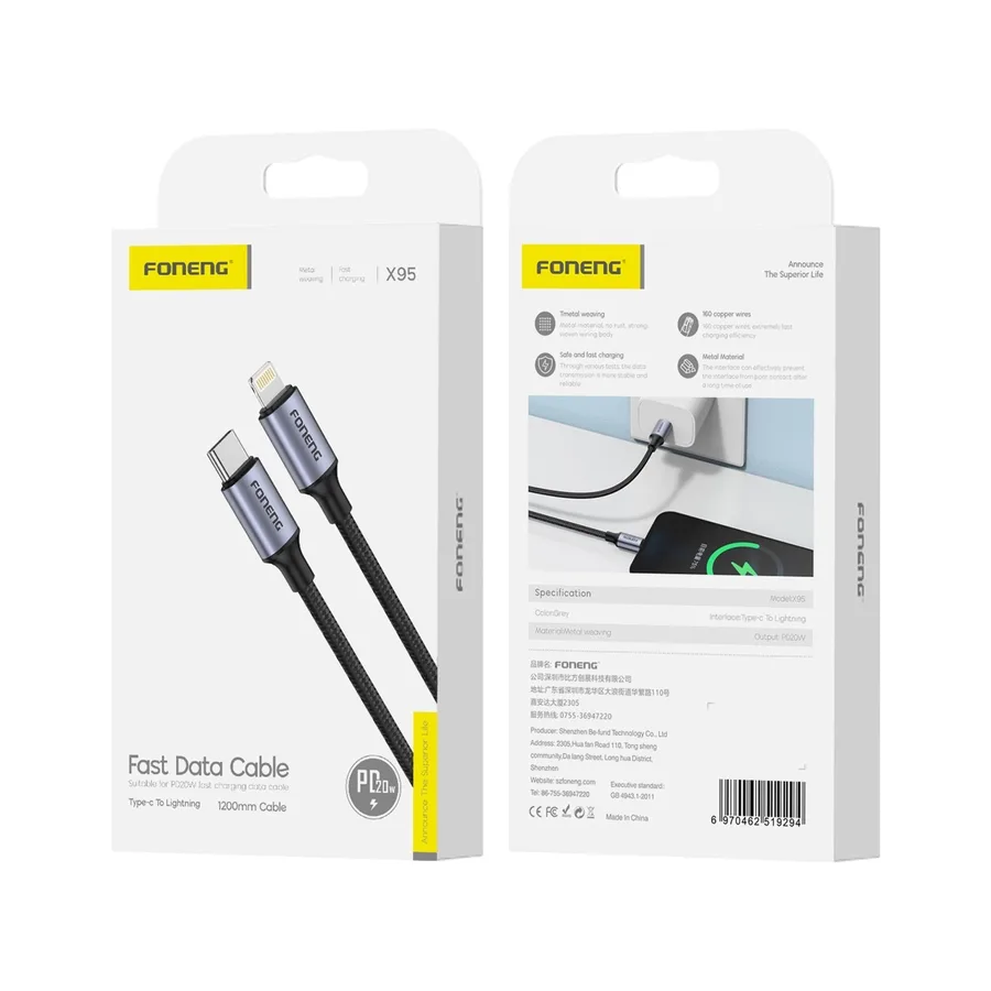 foneng cable usb to lightning