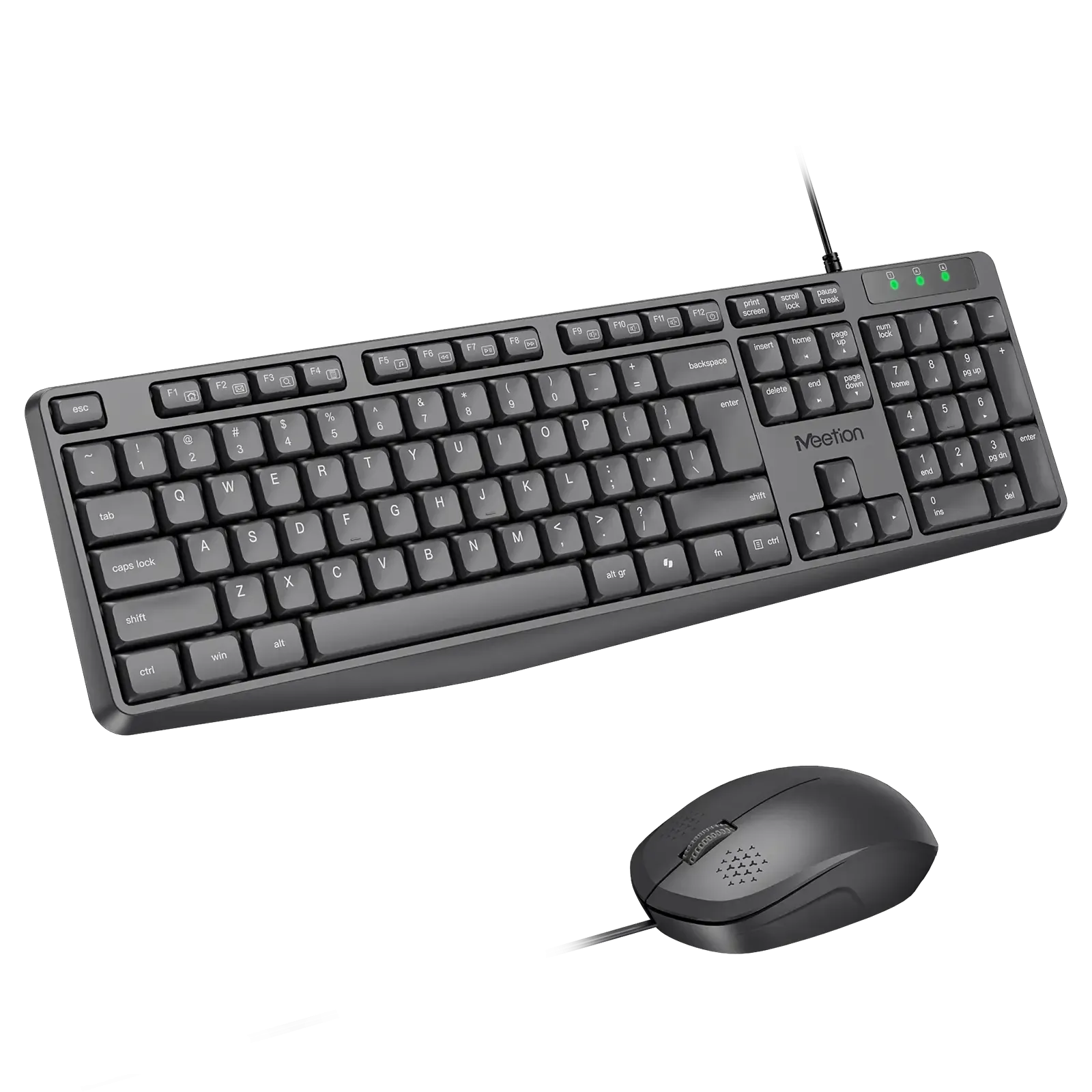 Meetion silent wired combo keyboard and mouse c235